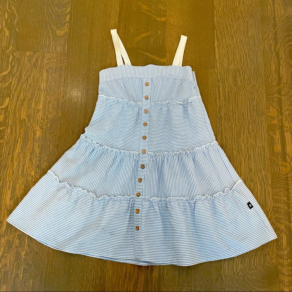 Petit Clair Girls Pinstripe Seersucker dress size 6 Y